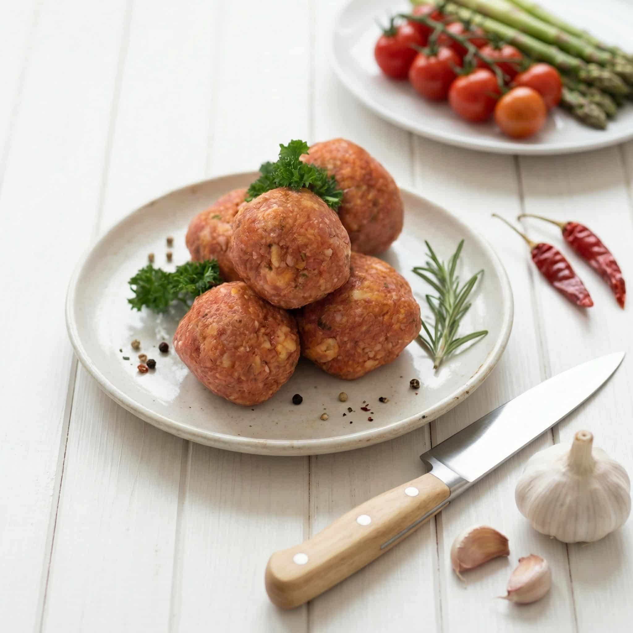 Grass Fed BBQ Beef Rissoles 2 BBQ Beef Rissoles