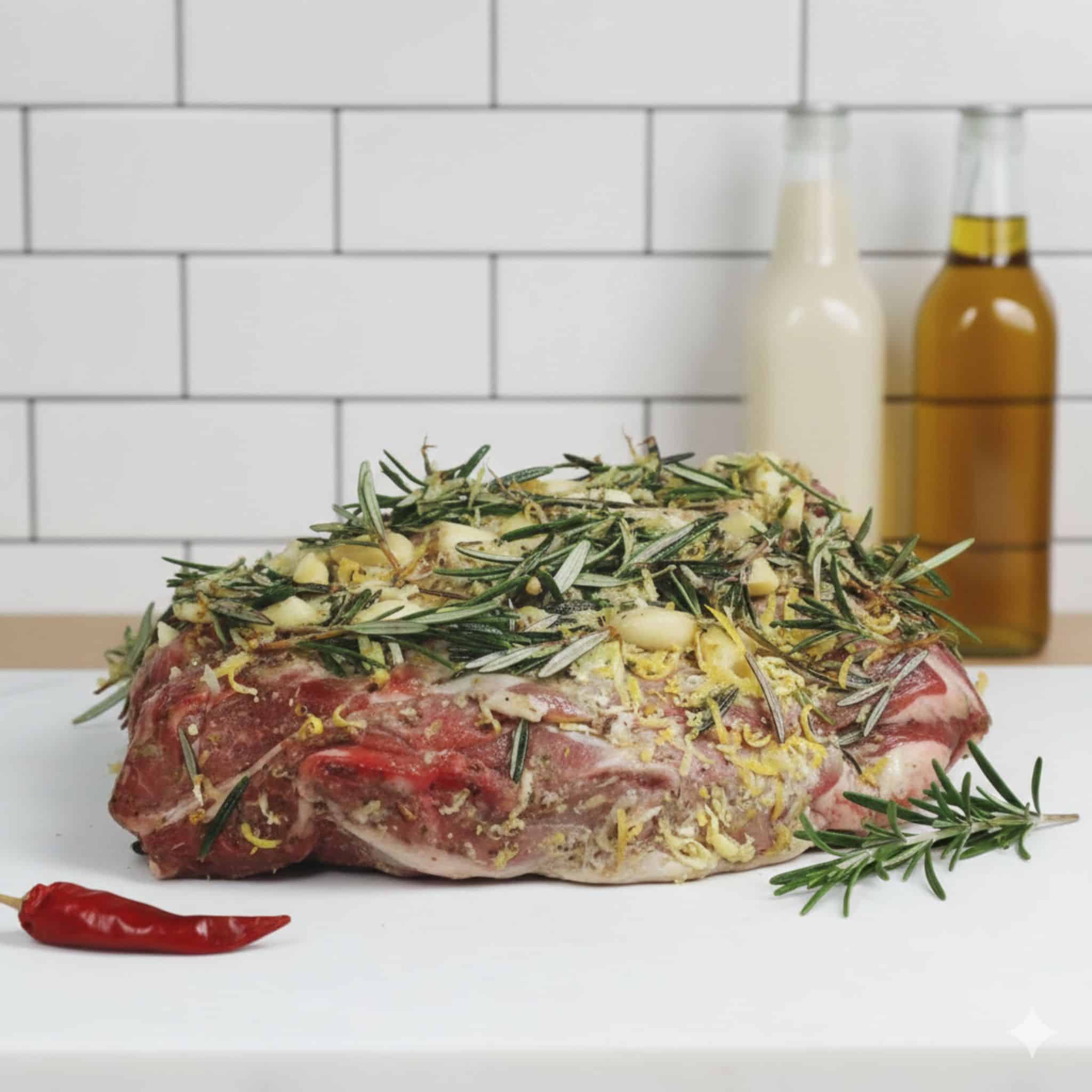 Greek Style Lamb Shoulder (bone In) 1 Greek Style Lamb Shoulder