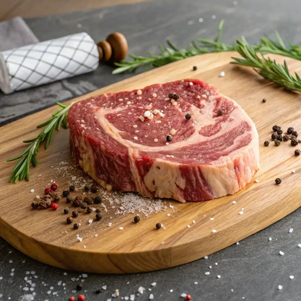 Dry Aged Scotch Fillet 5 Raw dry aged scotch fillet steak