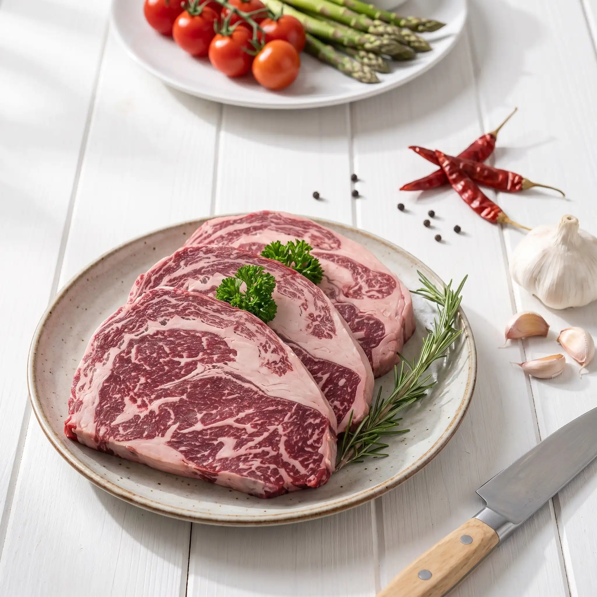 Wagyu Scotch Fillet MB 6/7 3 grass fed wagyu scotch fillet