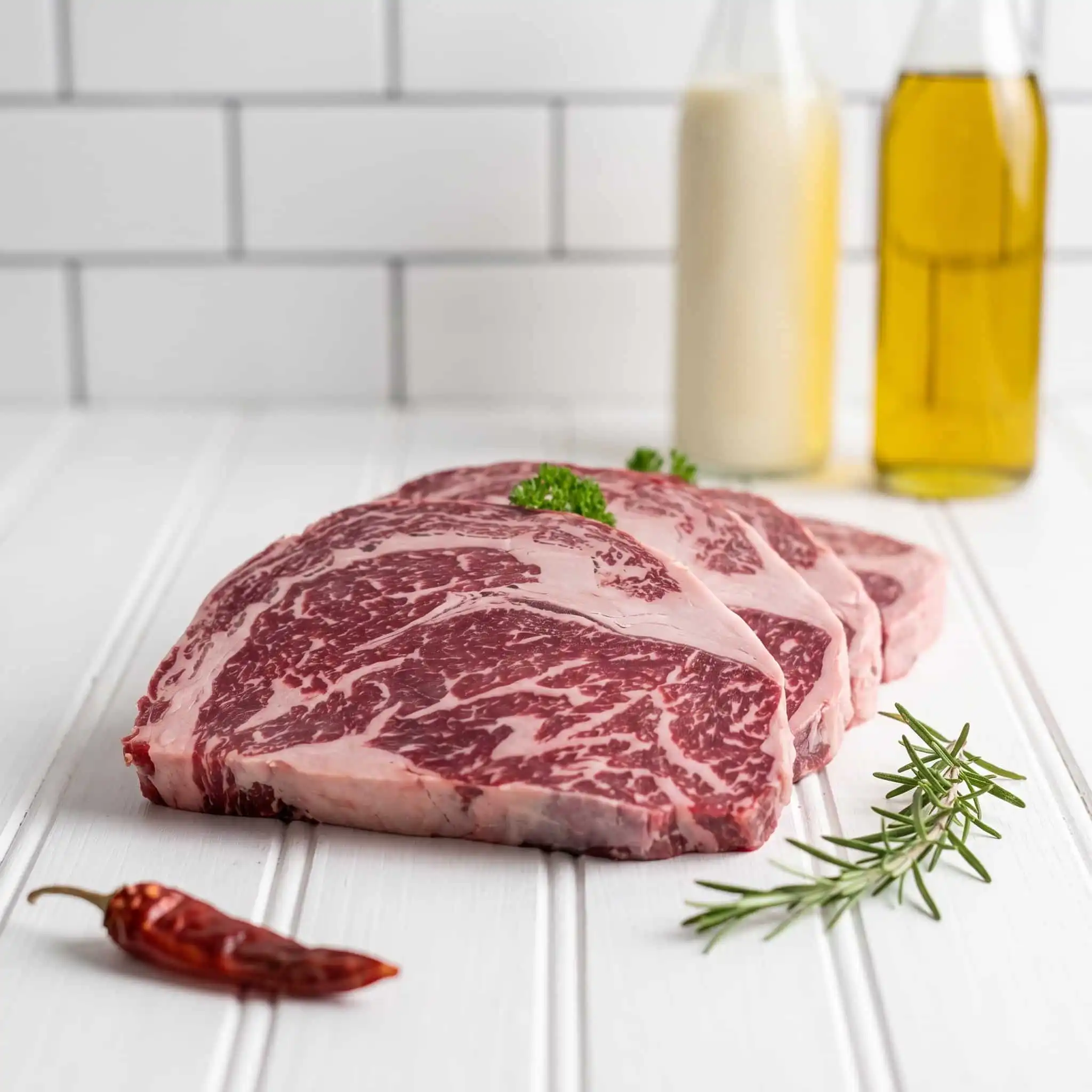Wagyu Scotch Fillet MB 6/7 2 grass fed wagyu scotch fillet