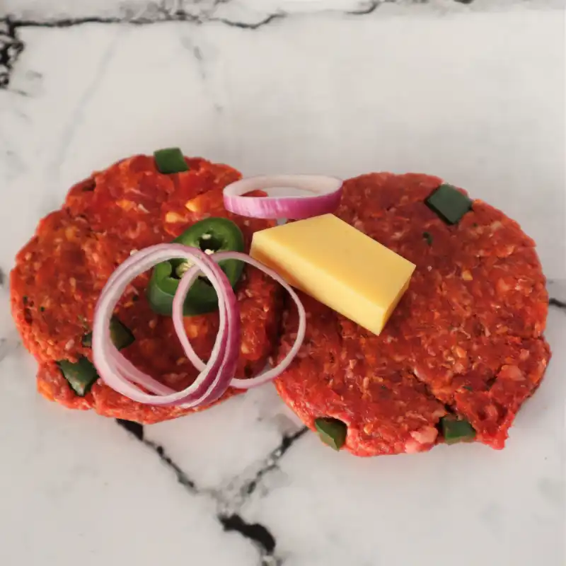 Jalapeno and Cheese Beef Burger 1 Jalapeno and Cheese Beef Burger