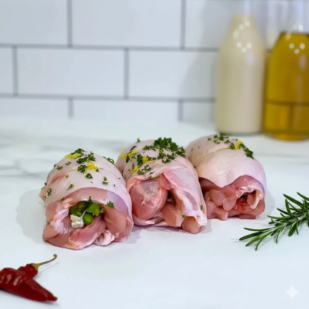 Stuffed Chicken Thighs Left
