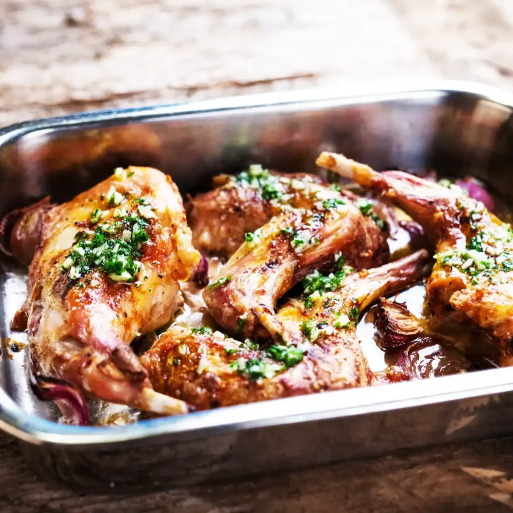 The Delicious Rabbit Meat of Australia 3 Rabbit Casserole in Oven Dish
