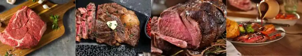 Chuck Steak and Roast Beef