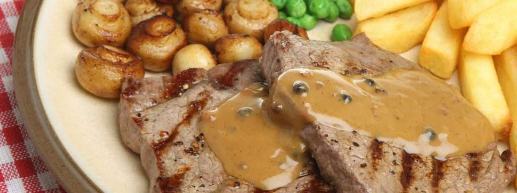 Rump Steak with Chips and Gravy