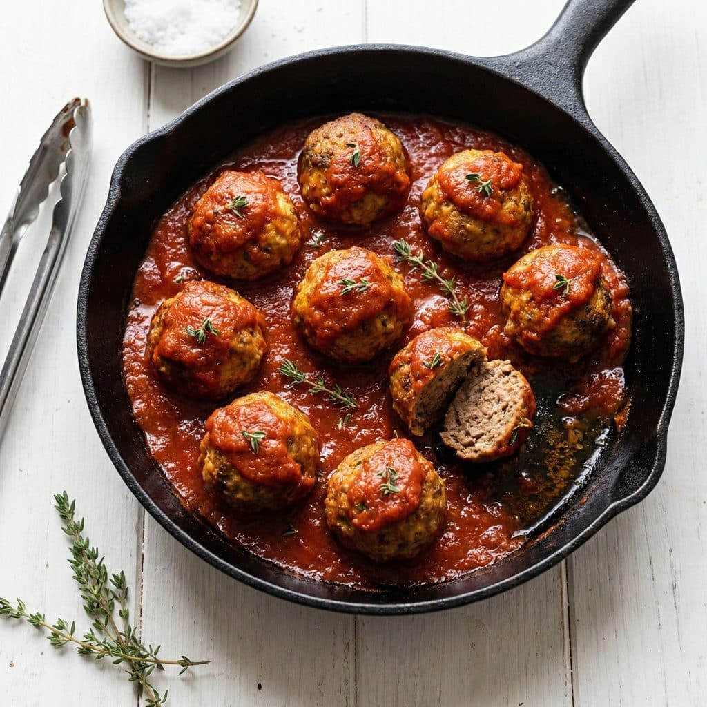 Greek Meatballs with Sauce - Ready to Cook