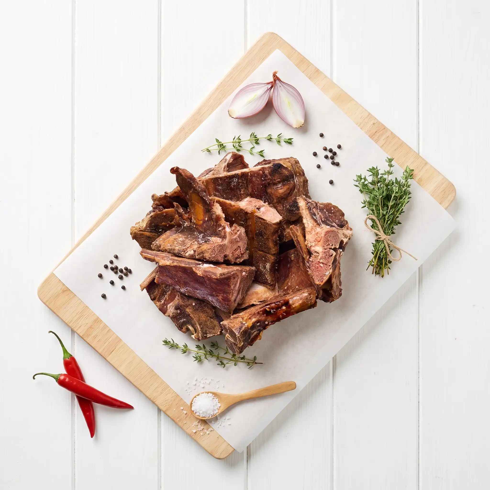 Smoked Bacon Bones 3 Bacon Bones – Overhead