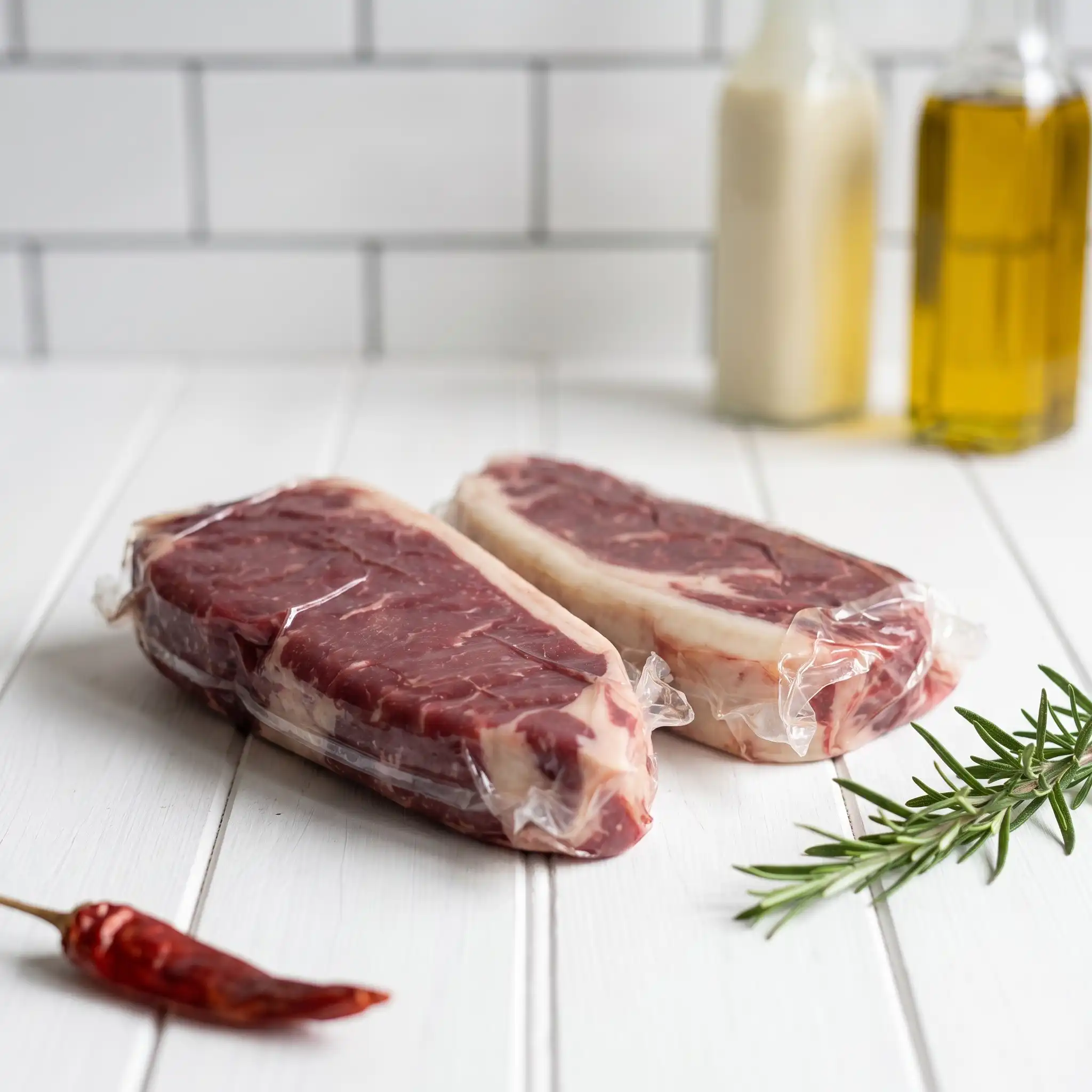 Dry Aged New York Steak 3 Dry Aged New York Steak - Look Right