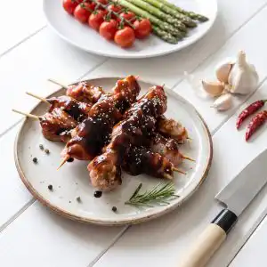 Honey Soy Chicken Kebabs - Look Left