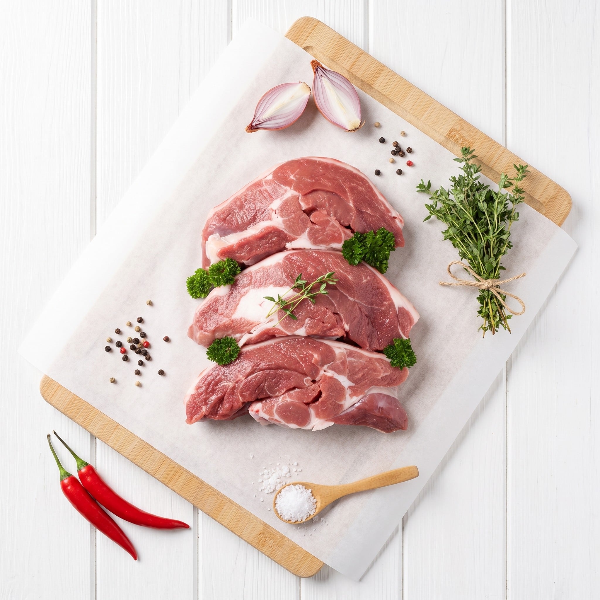 Grass Fed Lamb Rump Steaks 4 Lamb Rump Steak – Overhead