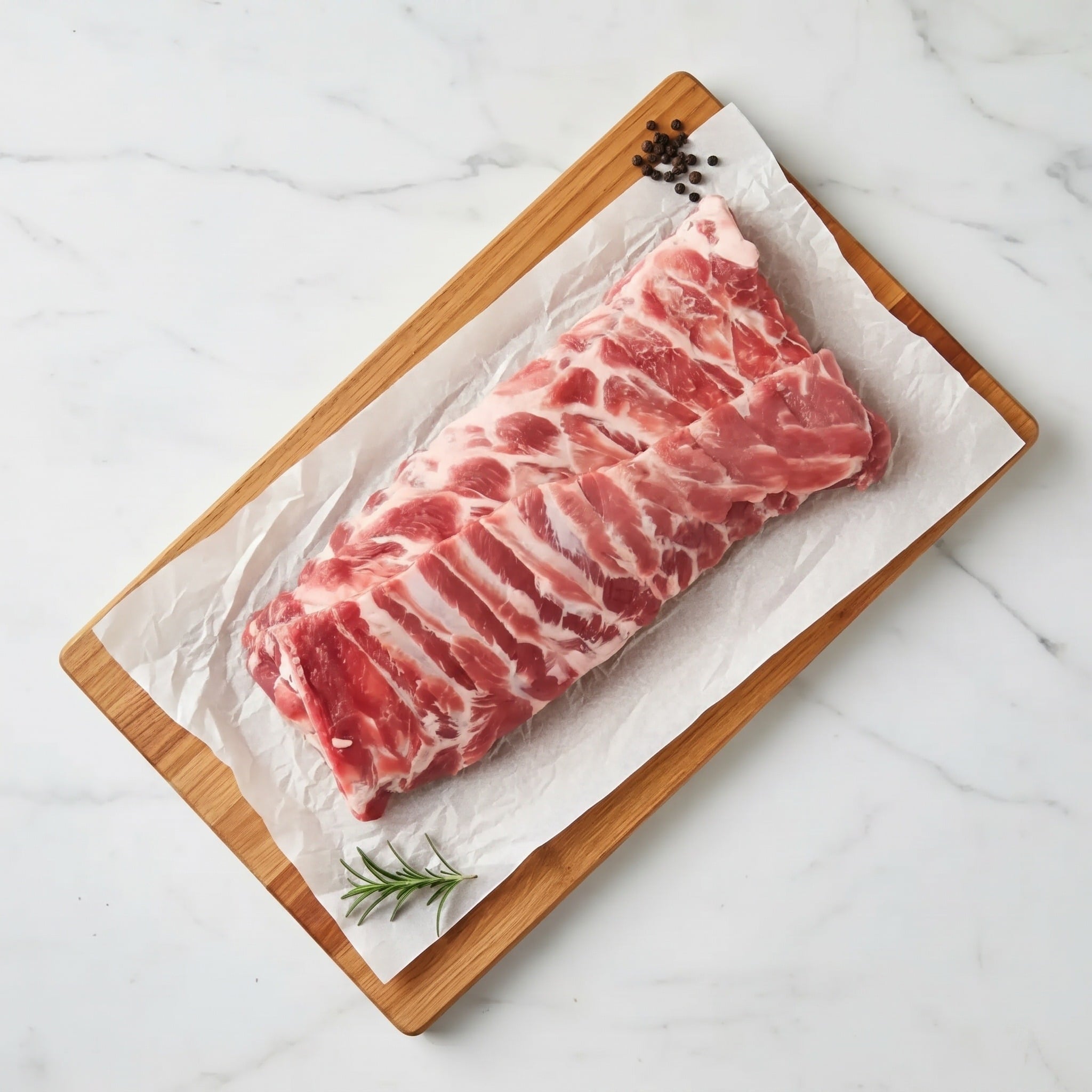 USA Style Pork Ribs 3 USA Style Pork Ribs - Overhead