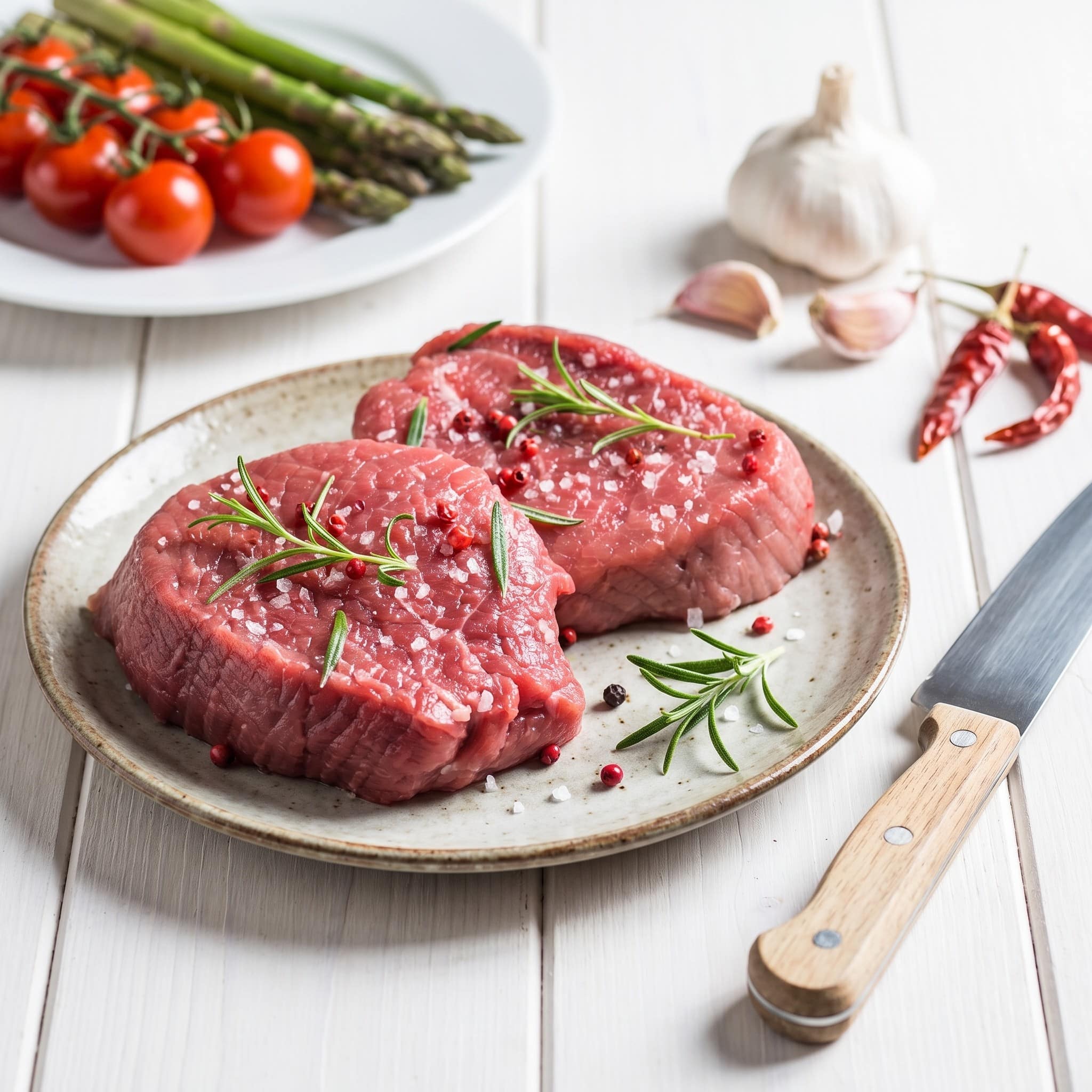 Grass Fed Beef Fillet Steak 2 Grass Fed Beef Fillet Steak - Look Left