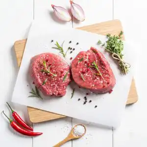 Grass Fed Beef Fillet Steak - Overhead