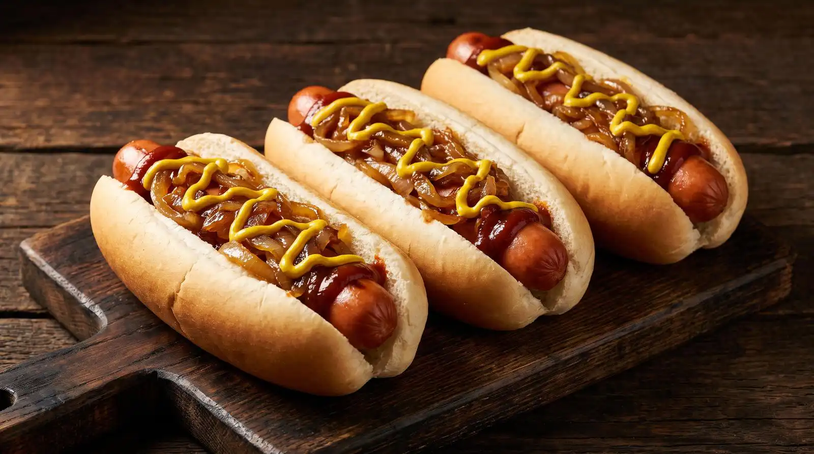 4 Ways to Cook Frankfurts (Ranked by a Butcher) 2 Frankfurts plated in soft white bread rolls, topped with mustard, tomato sauce, and caramelised onions