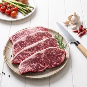 Wagyu New York Steak - Look Left