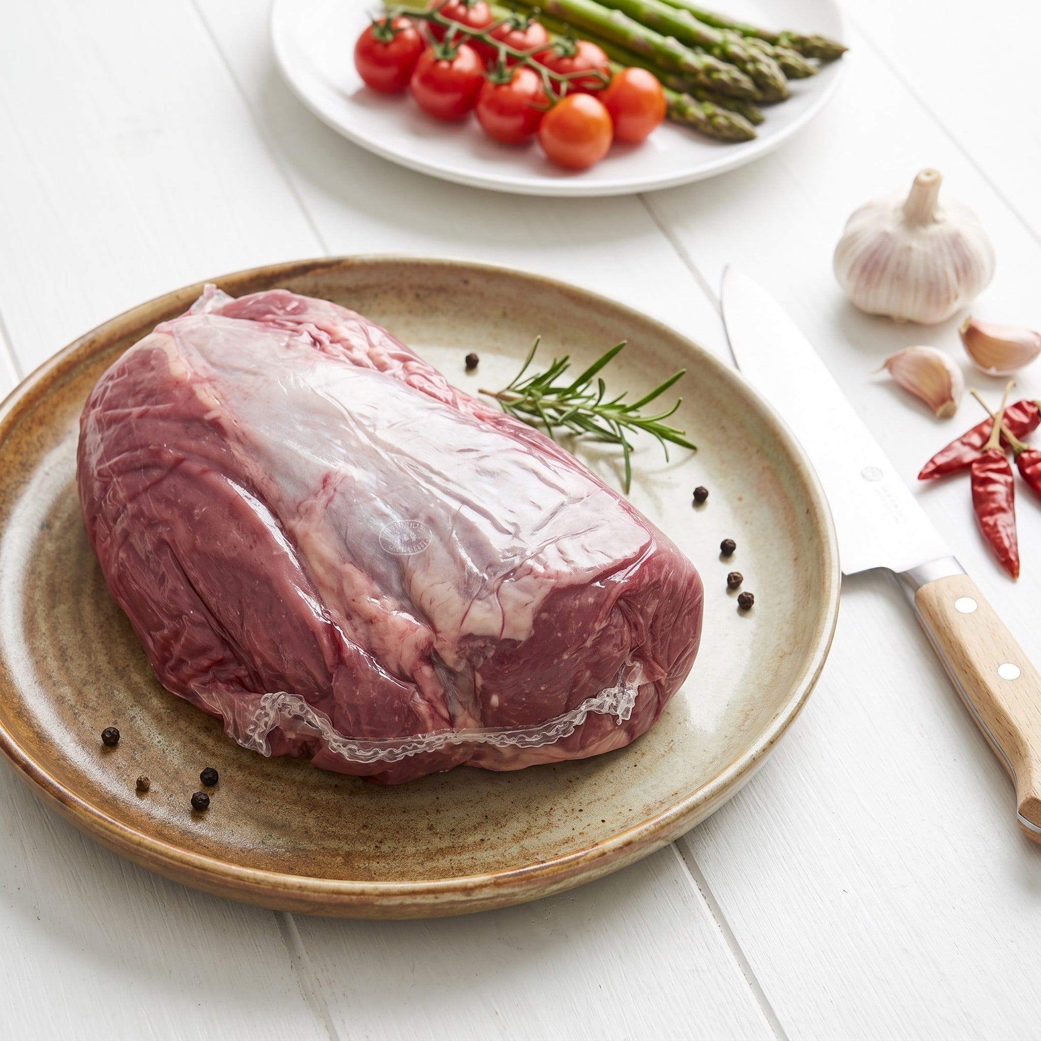 Whole Beef Fillet Steak 3 Whole Beef Fillet Steak - Look Left